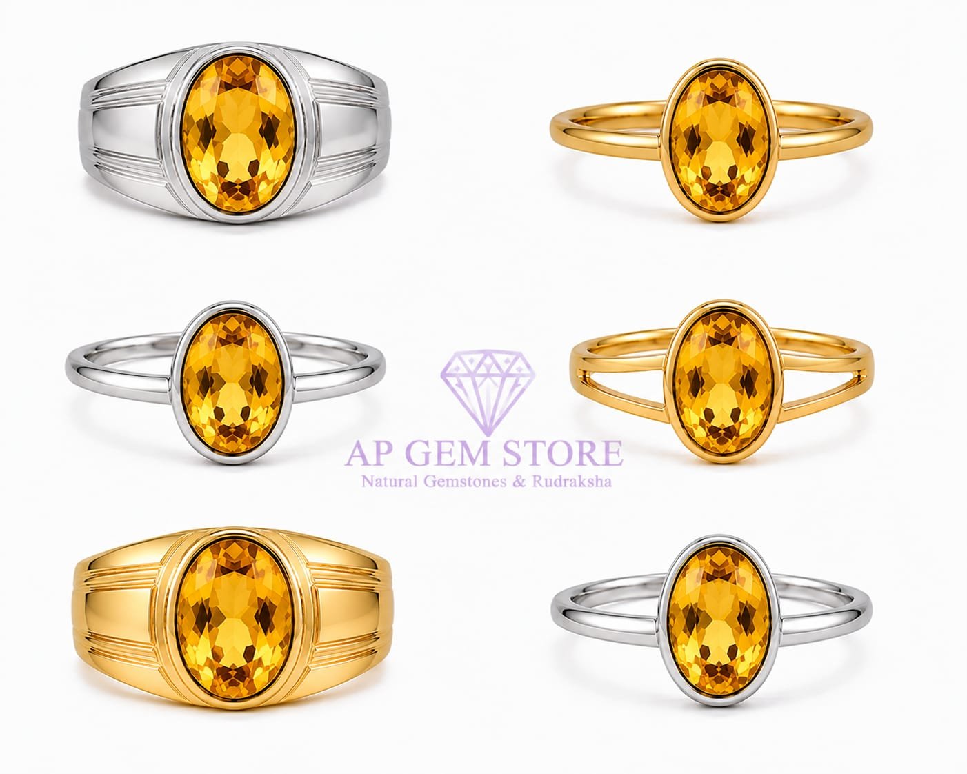 Citrine Rings